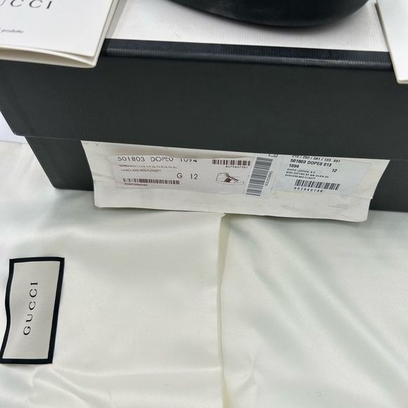 Men’s Gucci ace bee web high top sneakers, size 12, made in Italy - Picture 4 of 10